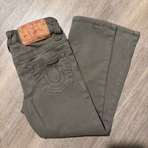 Kids True Religion Khaki Straight-Leg Jeans